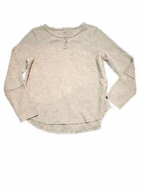 Cozy Waffle Knit Henley Top